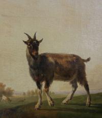 Chèvres dans un paysage attribué à Eugène Joseph Verboeckhoven