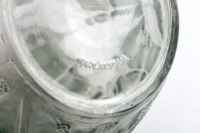 Vase &quot;Perruches&quot; verre blanc patiné gris-vert de René LALIQUE
