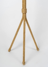 1950 Lampadaire en corde par Audoux Minet