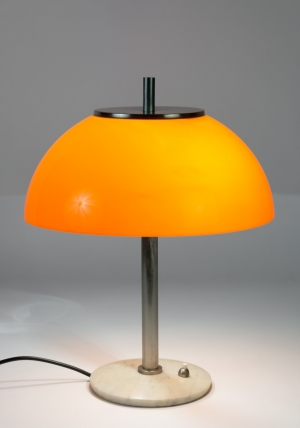 Lampe champignon en perspex et marbre vers 1960 Italie|||||||