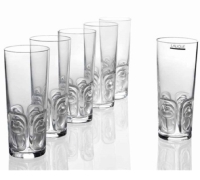 Lalique France: Set of 12 “Khépri” glasses