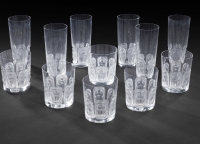 Lalique France : Ensemble de 12 verres « Khépri »