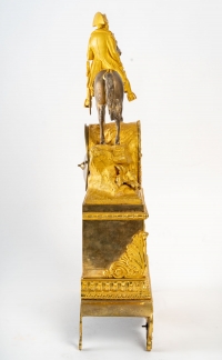 Pendule Napoléon III en bronze, XIXème siècle