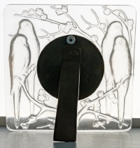 René Lalique : Paire de Cadre &quot;4 Perruches &quot;