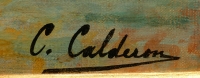 Calderon Charles Clément Ecole Française 19è Venise Bassin De Saint Marc Ensoleillé Huile sur toile signée