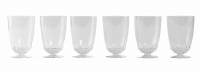 Service à Orangeade &quot;Blois&quot; verre blanc de René LALIQUE - 7 pièces