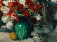 Jean Louis Auguste Laudy (1877-1956). Bouquets de fleurs.