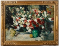 Jean Louis Auguste Laudy (1877-1956). Bouquets de fleurs.