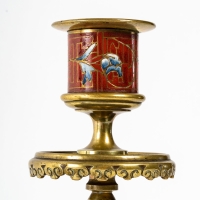 Nécéssaire de bureau en bronze et cloisonné, Napoléon III