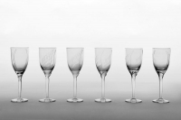 LALIQUE 20 Flutes Champagne, modèle &quot; Ange &quot;Sourire de reims