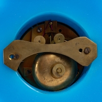 Pendulette en opaline bleu, XIXème siècle