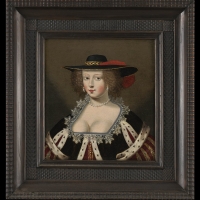 Dame au large chapeau – Atelier de Claude Deruet (1588 – 1660)