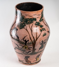 Grand vase en céramique par Albert Massamba