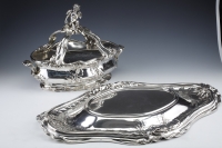 Risler &amp; Carré - Important 19th century sterling silver centerpiece