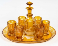 Ensemble de cristal de Bohême, XIXème siècle