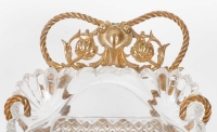 Une coupe en cristal et bronze doré fin XIXème siècle