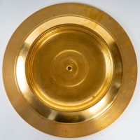 DANS LE GOUT DE GIROUX, Coupe sur pied en bronze doré, XIXeme.