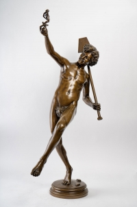 Une Trouvaille à Pompéi Par Hippolyte Alexandre Moulins (1832-1884) - Bronze