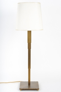 Lampe en bronze doré de style Art Déco