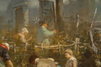 Alexis Joseph Mazerolle (1826-1889) Les vendanges huile sur toile vers 1850-1860