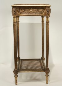 Elégante console avec un tiroir en ceinture de style Louis XVI de bédut du XXème siècle.