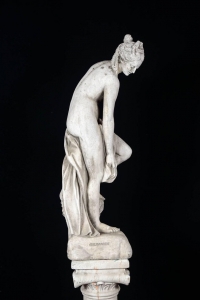 Sculpture Baigneuse, Pierre Reconstitué, XXème Siècle, Intérieur/Extérieur.