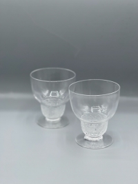 René Lalique : Série de 5 verres « Padoue » 1930
