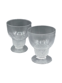 René Lalique: Series of 5 &quot;Padoue&quot; glasses 1930