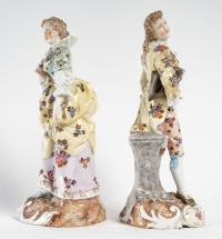 Couple Galant En Porcelaine De Saxe