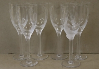 Marc Lalique: Twelve Crystal &quot;Angel&quot; Champagne Flutes