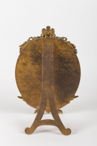 Miroir en émail cloisonné et bronze fin 19e siècle