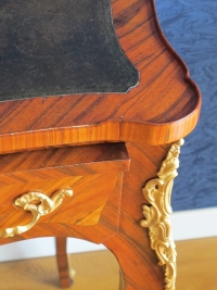 A Napoleon III period (1848 - 1870) desk in Louis XV style.
