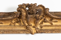 Cadre En Bois Doré Sculpté d&#039;époque Louis XV