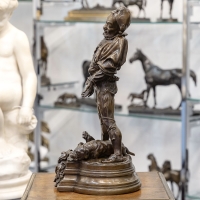 Sculpture - &quot;Sont Ils Gentis&quot; , Alfred Barye (1839-1895) - Bronze