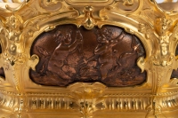 Jardinière en bronze doré Napoléon III