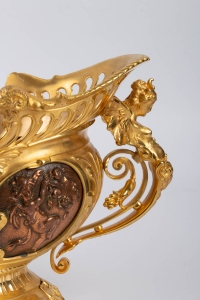Jardinière en bronze doré Napoléon III