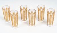 R. Lalique - Série de 6 verres&quot; Six figurines&quot;