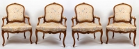 Belle série de 2 ou 4 fauteuils LouisXV