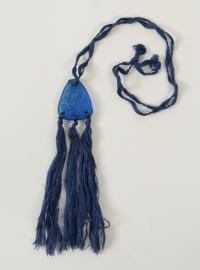 René Lalique Pendentif &quot;Graines&quot;bleu