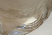RENE LALIQUE (1860-1945) vase Sophora blanc patiné sienne