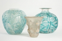 René Lalique Opalescent Vase &quot;Perruches&quot;