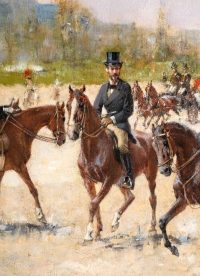 Maxime DASTUGUE 1851-1909. Promenade Avenue Foch, Bois de Boulogne.
