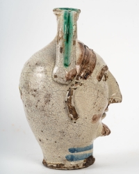 Petite cruche anthropomorphe à visage d&#039;homme. Italie XVIIIème siècle