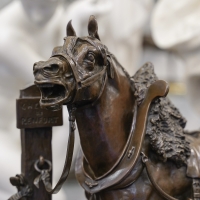 Sculpture - Cheval De Renfort , Arthur Jacques Le Duc (1848 - 1918) - Bronze