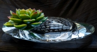 Sculpture de verre par Loretta Yang &quot; Spring of the houseleek &quot;