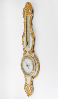 A Louis XV Period (1724 - 1774) Barometer - Thermometer.