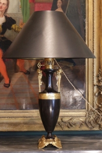 Deux paire de lampes en bronze d&#039;époque Napoléon III