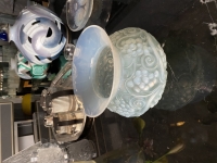 Rene Lalique : opalescent Vase &quot;Fontainebleau&quot;