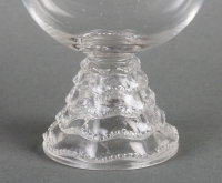Service &quot;Chambertin&#039; verre blanc de René LALIQUE - 19 pièces
