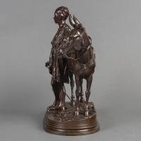 Groupe En Bronze , &quot;L&#039; Anier Du Caire&quot; , Alfred Dubucand (1828-1894)